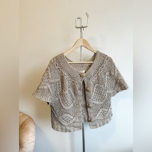 ⭐️Des Petits Haute⭐️ Cropped Cableknit Cardigan / Size M